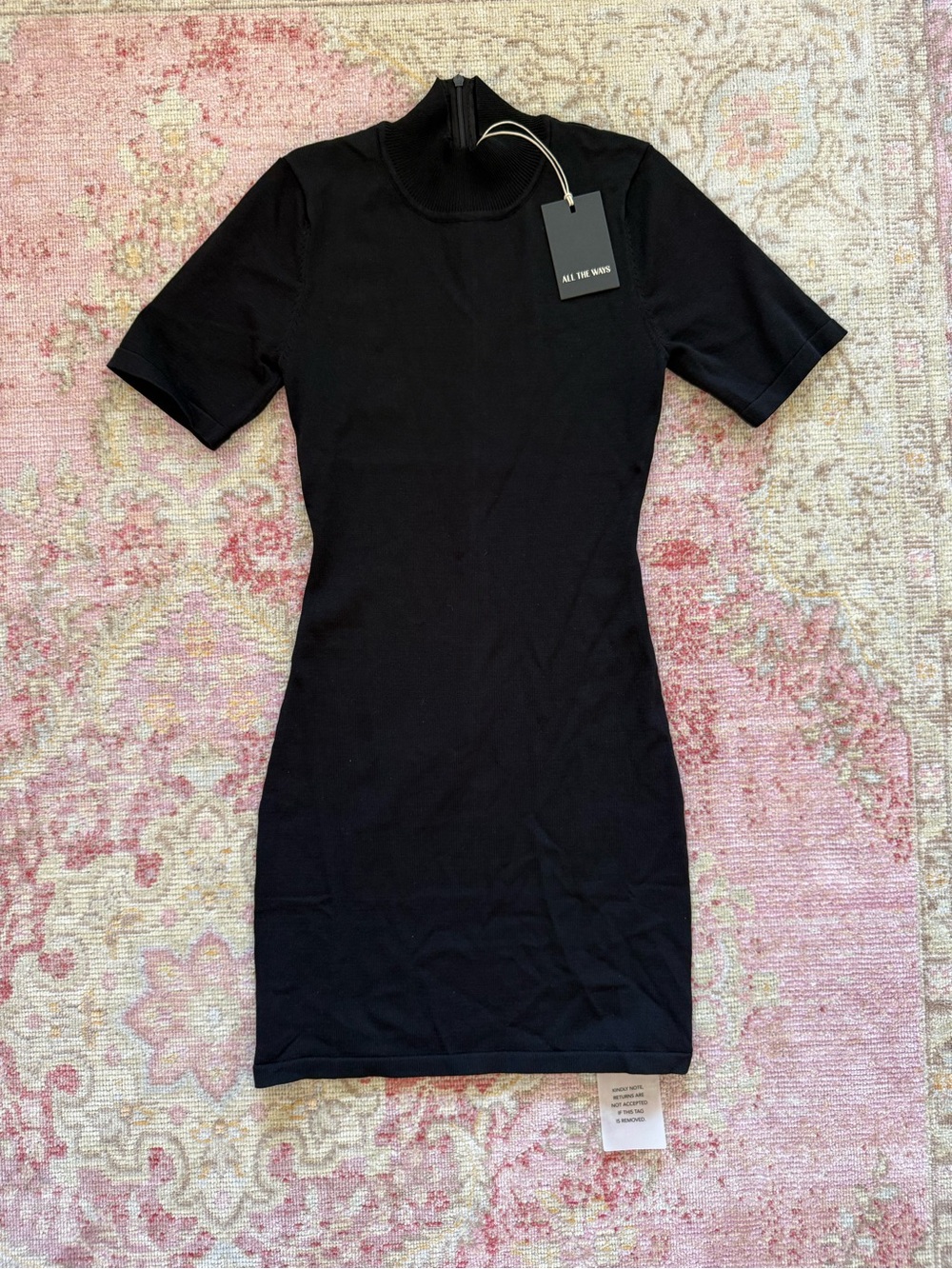 NWT All The Ways Black Tawny Mini Dress